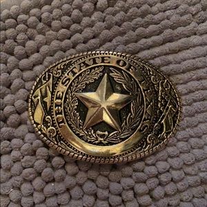 State of Texas belt buckle